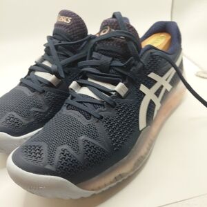 Asics GEL-Resolution 8 Women's Shoes Tennis Size 8.5 Navy Pink 1042A072